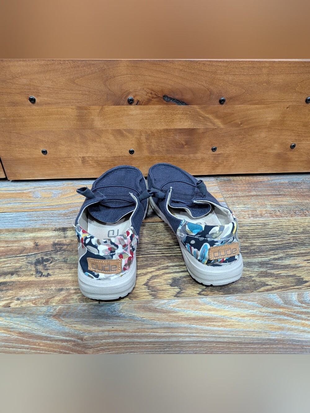 Hey Dude Navy Wendy Funk Women Size 6 - Picture 4 of 6